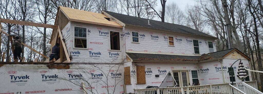 Brickfront Properties and Construction Renovating a Home - Roofing Installation